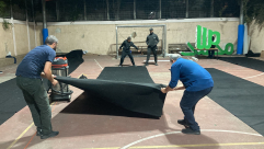 استعدادت على قدم وساق - وتجهيزات لصلاة العيد في العراء